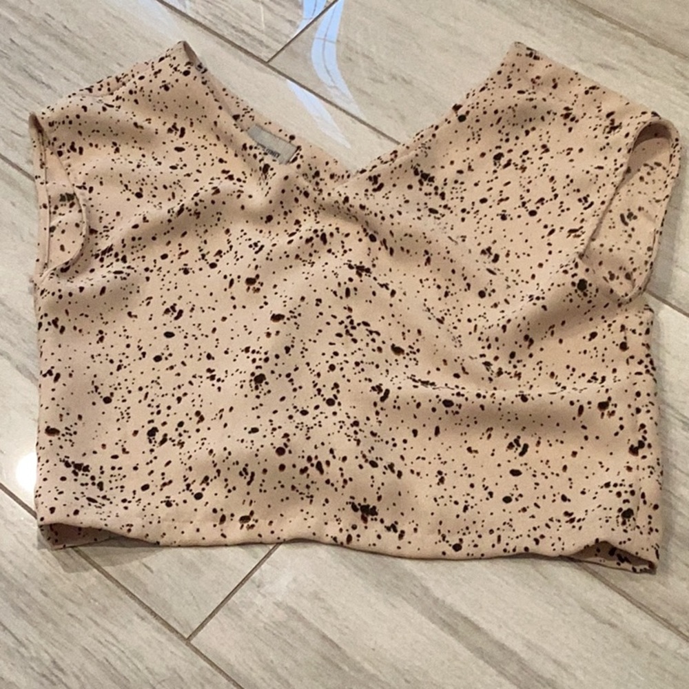 Speckled Beige Women's Top
